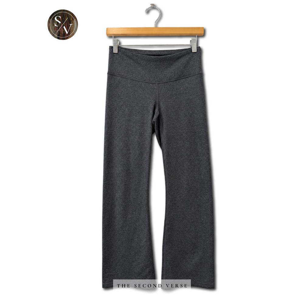 Prana Womens Charcoal Gray Heather Bootcut Yoga Pants Size S